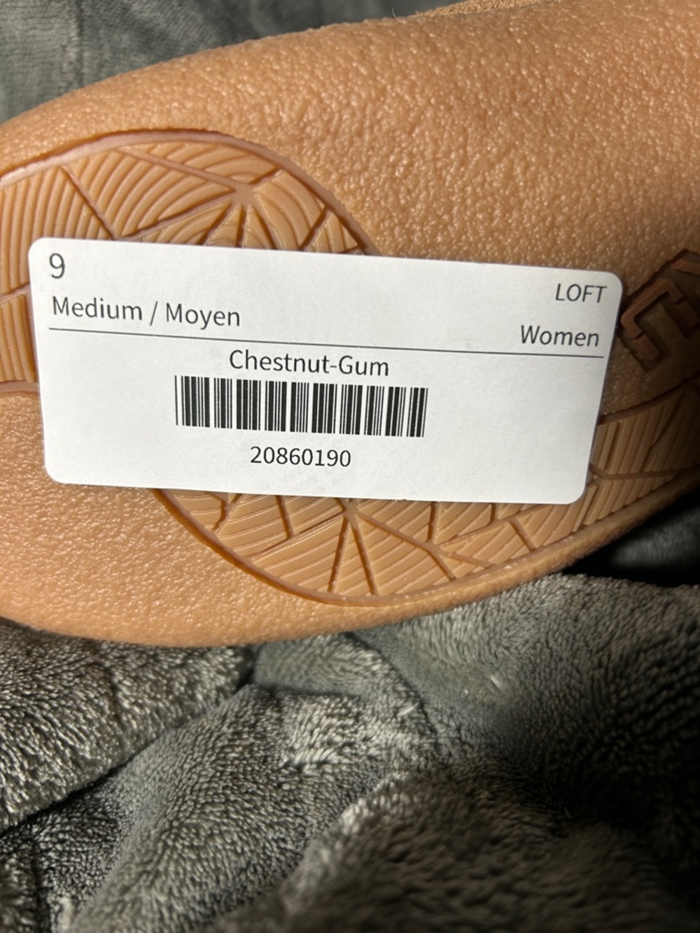 KURU Women’s Chestnut Suede ‘Loft’ Slippers W/Gum Soles & Faux Fur Trim, Sz 9 - Picture 8 of 8